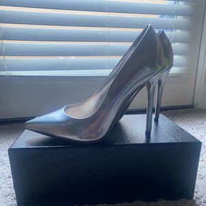 Karl Lagerfeld leather heels